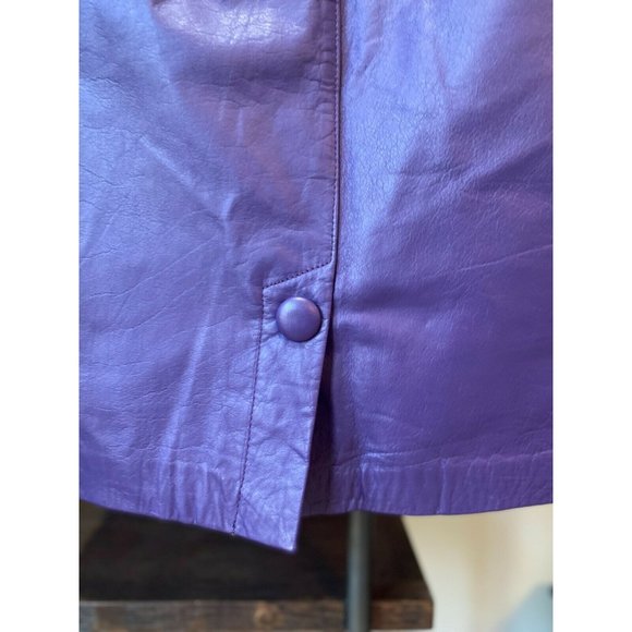 (Sold) Vintage Elizabeth New York Leather Skirt - Picture 5 of 8